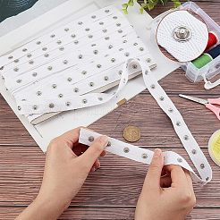Clasps and Eye Cotton Tape Trim&nbsp;DIY-WH0304-236B