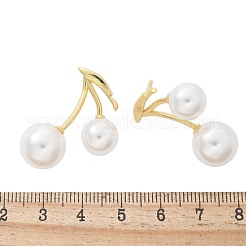 Brass Cherry Stud Earrings&nbsp;EJEW-R016-12G