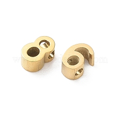 304ステンレススチールスライドチャーム  数  ゴールドカラー  6x2.5~4.5x3mm  穴：1.4~1.6mm  10個/セット&nbsp;STAS-B140-07G