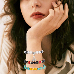 DIY Gemstone Bracelet Ring Making Kit&nbsp;DIY-NB0009-32