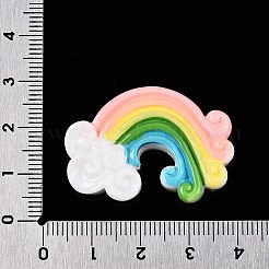 Rainbow Resin Cabochons&nbsp;LS-CRES-R183-28