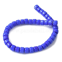 手作りランプワークビーズ連売り  ロンデル  藤紫色  7.5x5.5mm  穴：1.5~1.8mm  約40個/連  9.35''（23.75センチメートル）&nbsp;LAMP-I030-02B