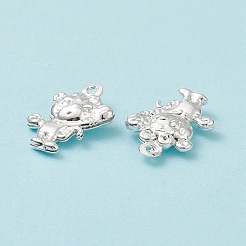 304ステンレスペンダント  虎  銀  17x12x4mm  穴：1mm&nbsp;STAS-I138-01S
