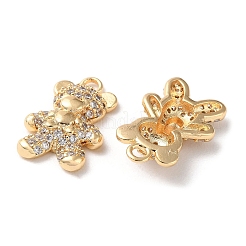 Real 18K Gold Plated Brass Micro Pave Cubic Zirconia Pendants&nbsp;KK-Q779-02G-02
