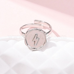 304 Stainless Steel Cuff Rings for Women&nbsp;RJEW-B136-04A-P