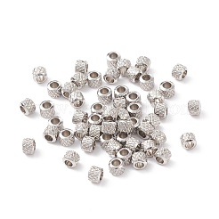 変色しにくい304ステンレススチールビーズ  ロンデル  ステンレス鋼色  3x2.5mm  穴：2mm&nbsp;STAS-R096-3mm-02