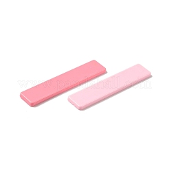 オペーク樹脂カボション  ミックスカラー  長方形  64x13x3mm&nbsp;RESI-G118-01A