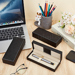 Rectangle PU Leather Pen Storage Boxes&nbsp;LS-CON-WH0107-33B