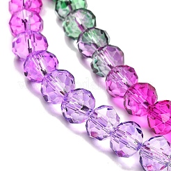 Transparent Painted Glass Beads Strands&nbsp;DGLA-A034-T6mm-A06