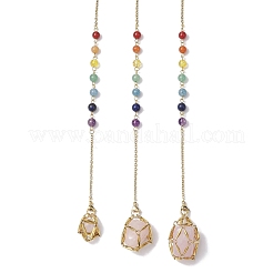 3Pcs 3 Styles 304 Stainless Steel Chain Macrame Pouch Empty Stone Holder Dowsing Pendulums&nbsp;HJEW-JM02325-01