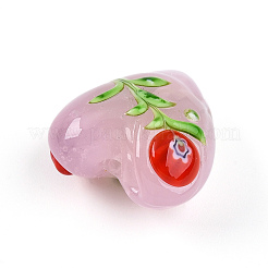 Handmade Bumpy Millefiori Glass Beads&nbsp;LAMP-N024-42D