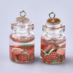Glass Bottle Pendants&nbsp;LS-X-GLAA-T001-04D