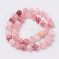 Natural Colorful Green Jade Beads Strands&nbsp;X-G-G757-02-12mm