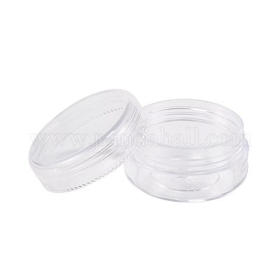 プラスチックビーズ収納ケース  シードビーズ容器  ラウンド  直径約3.9 CM  高さ2.2センチ  容量：10ml（0.34液量オンス）&nbsp;C076Y-1
