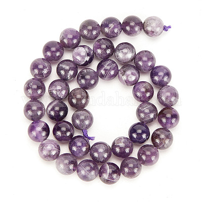 Natural Amethyst Beads Strands&nbsp;G-OC0001-63-10mm-1