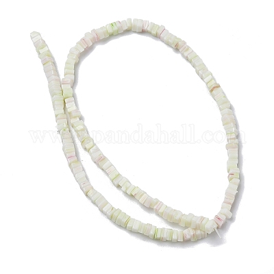 手作りランプワークビーズ連売り  キューブ  ホワイト  4~4.5x4~4.5x2.5~3mm  穴：0.8mm  約149個/連  15.75''（40センチメートル）&nbsp;LAMP-Q037-02A-07-1
