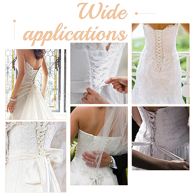 NWT Wedding gown outlet zipper replacement kit lace up corset ivory satin