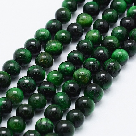 Natural Tiger Eye Beads Strands G-F561-6mm-B01-1