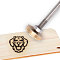 Stamping Embossing Soldering Brass with Stamp, for Cake/Wood, Dog Pattern, 30mm