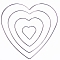 Iron Hoops, Macrame Ring, for Crafts and Woven Net/Web with Feather Supplies, Heart, 100mm