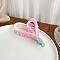 Plastic Claw Hair Clips, Heart, 131x68mm