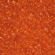 ガラスシードビーズ  トランスペアレント  ラウンド  オレンジ  6/0  4mm  穴：1.5mm  約300粒/30g&nbsp;X2-SEED-A004-4mm-9-2