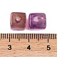 アクリルビーズ  イミテーション翡翠  キューブ  紫色のメディア  9x8x8mm  穴：2mm  833個/ 500g&nbsp;OACR-H120-01H-3