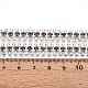鉄ラインストーンカップチェーン  スプールで  銀  コーヒー  8.5x3mm  約14.99フィート（4.57m）/ロール&nbsp;CH-T006-04S-01-3