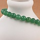 Natural Malaysia Jade(Dyed) Bead Stretch Bracelets&nbsp;BJEW-K212-A-013-2