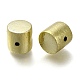 UVメッキ CCB プラスチックビーズ  テクスチャー  コラム  シャンパンゴールド  13.5x14mm  穴：2mm&nbsp;CCB-D008-07G-2