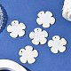 シェルペンダント  花  ホワイト  直径約30mm  穴：1mm&nbsp;X-PBB180Y-5