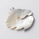 海シェルペンダント  馬  ココナッツブラウン  29~45x39~45x2~4mm  穴：1~2mm&nbsp;SSHEL-Q297-18-2