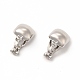 Alloy Clip-on Earring Findings&nbsp;PALLOY-M208-05P-2