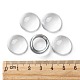 透明な半円形のガラスカボション  透明  18~19x9.5~10.5mm&nbsp;GGLA-R027-18mm-5