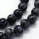 Natural Snowflake Obsidian Beads Strands&nbsp;G-I199-36-6mm-3