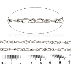 304 Stainless Steel Twisted Dapped Chains&nbsp;CHS-A016-28P-A