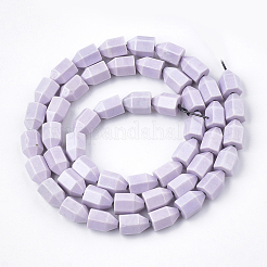 天然石瑪瑙ビーズ連売り  染め  矢  ライラック  8x5.5x5.5mm  穴：1mm  約49個/連  15.7インチ&nbsp;G-S286-12C