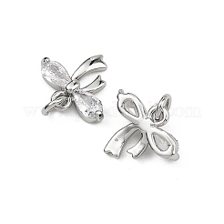 SHEGRACE Brass Clear Cubic Zirconia Charms&nbsp;XGRQ2O964-422P