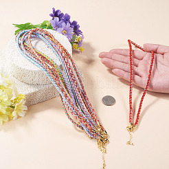 8Pcs 8 Colors 3.5MM Round Nylon Cotton Cord Necklace Making&nbsp;NJEW-TA0001-26G