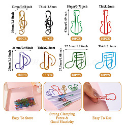 80Pcs 8 Styles PET Plastic/Metal Paper Clip&nbsp;AJEW-TA0003-05