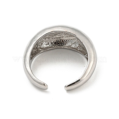 女性用合金オープンカフリングキット4個  プラチナ  内径：17.2~17.3mm&nbsp;RJEW-K260-05P