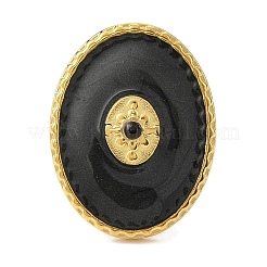 Ion Plating(IP) 304 Stainless Steel Enamel Open Cuff Rings for Women&nbsp;RJEW-F166-58G-03