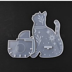 Cat Shape Floating Shelf DIY Silicone Mold&nbsp;DIY-K067-01