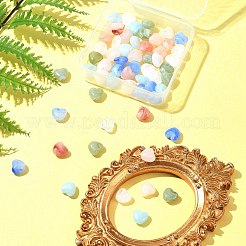 60Pcs 6 Colors Opaque Acrylic Beads&nbsp;MACR-FS0001-69