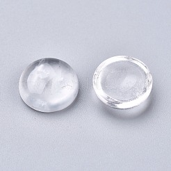 天然水晶カボション  ロッククリスタルカボション  半円  12x5~6mm&nbsp;X-G-P393-R50-12MM-A