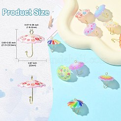 12Pcs 12 Style Acrylic Pendants&nbsp;KK-CJ0003-34