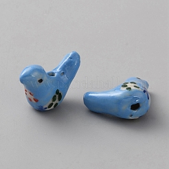 Handmade Porcelain Beads&nbsp;PORC-WH0016-14C
