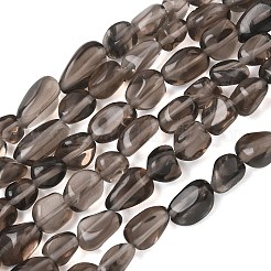 天然氷オブシディアンビーズ連売り  タンブルストーン  ナゲット  6~13x5~8x4~8mm  穴：0.7mm  約17~22個/連  6.89~7.09インチ（17.5~18cm）&nbsp;G-C286-A15