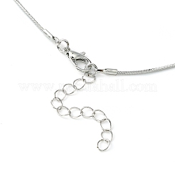 Brass Square Snake Chain Necklace for Men Women&nbsp;MAK-YW0001-08