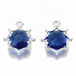 Faceted Glass Pendants&nbsp;GLAA-S191-002L-S-NR